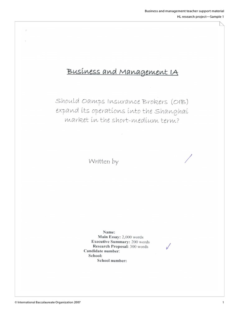 HL BM IA Sample 1 PDF | PDF | Statistics Of Education | Students
