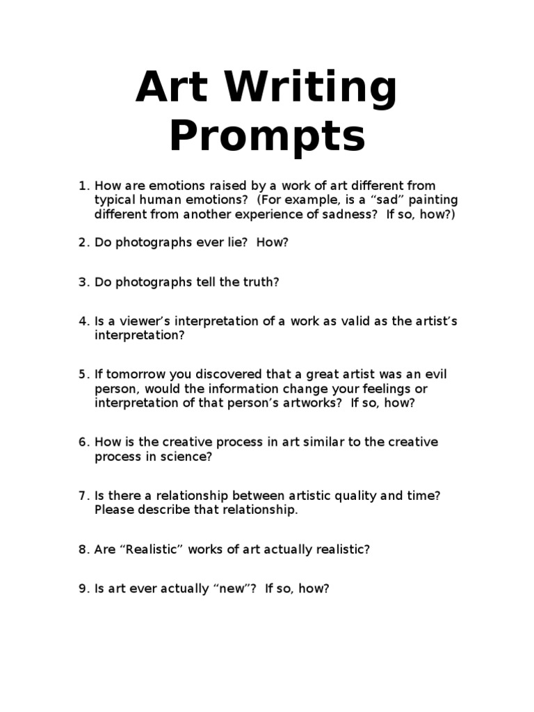 rubric How to write an essay about art :