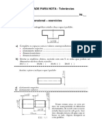 Tolerancia Dimensional Exercicios PDF