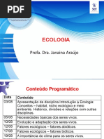 Aula 1 Ecologia