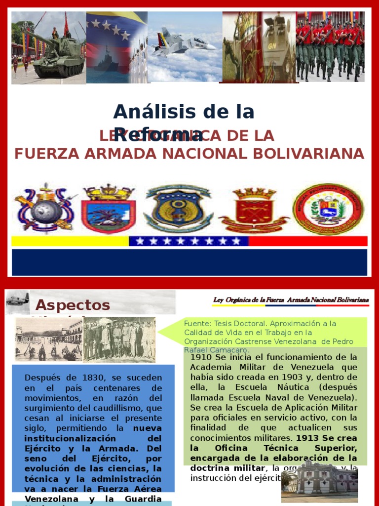 Historia de la creación y evolución de las Fuerzas Armadas de Venezuela ...