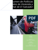 Resumen de Políticas Nacionales de Vivienda y Hábitat de El Salvador