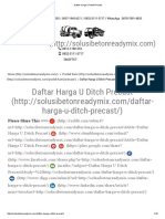 Daftar Harga U Ditch Precast PDF