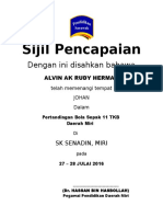 Contoh Sijil Utk KK Dan Sukan