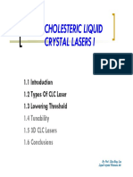 CH2 Liquid Crystal Lasers I