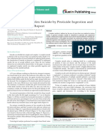 An Unusual Complex Suicide by Pesticide Ingestion and Stabbing: A Case Report