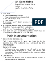 Path Sensitizing Techniques for Achieving Coverage of All Program Paths