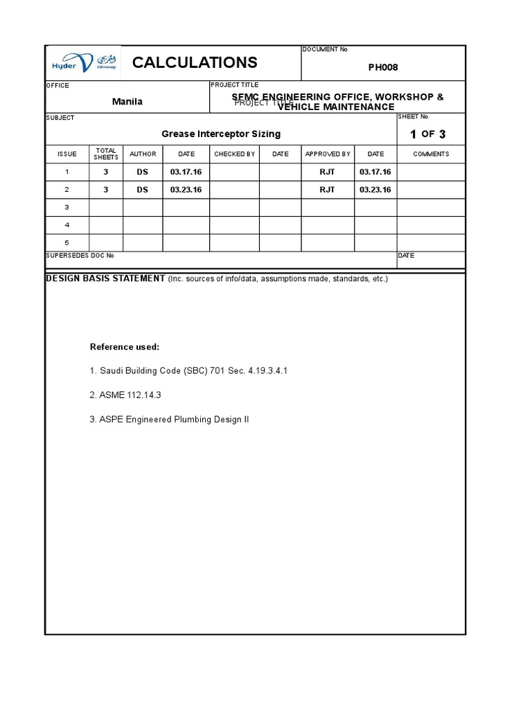 PH008 Grease Interceptor Sizing REVISED PDF