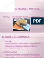 Nota Dokumen Tender