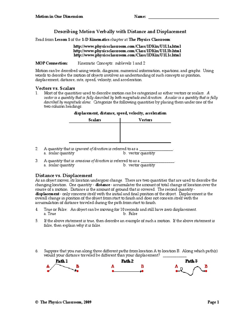 1dkinall Velocity Acceleration