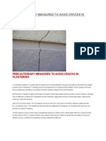 Precautionary Measures To Avoid Cracks in Plastering