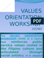 Values Orientation Workshop