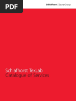 Schlafhorst Texlab: Catalogue of Services