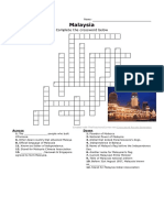 Malaysia: Complete The Crossword Below