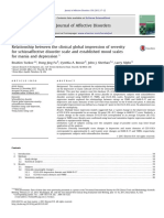 Cinical Global Impression of Severity For Schizoaffective Disorder Scale and Established Mood Scale For Mania