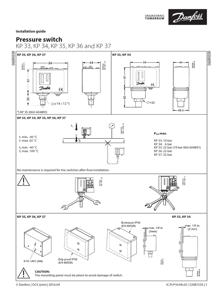 Danfoss Pressure Switches