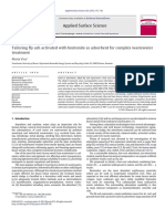 Tailoring y Ash Activated With Bentonite As Adsorbent For Complex Wastewater Treatment