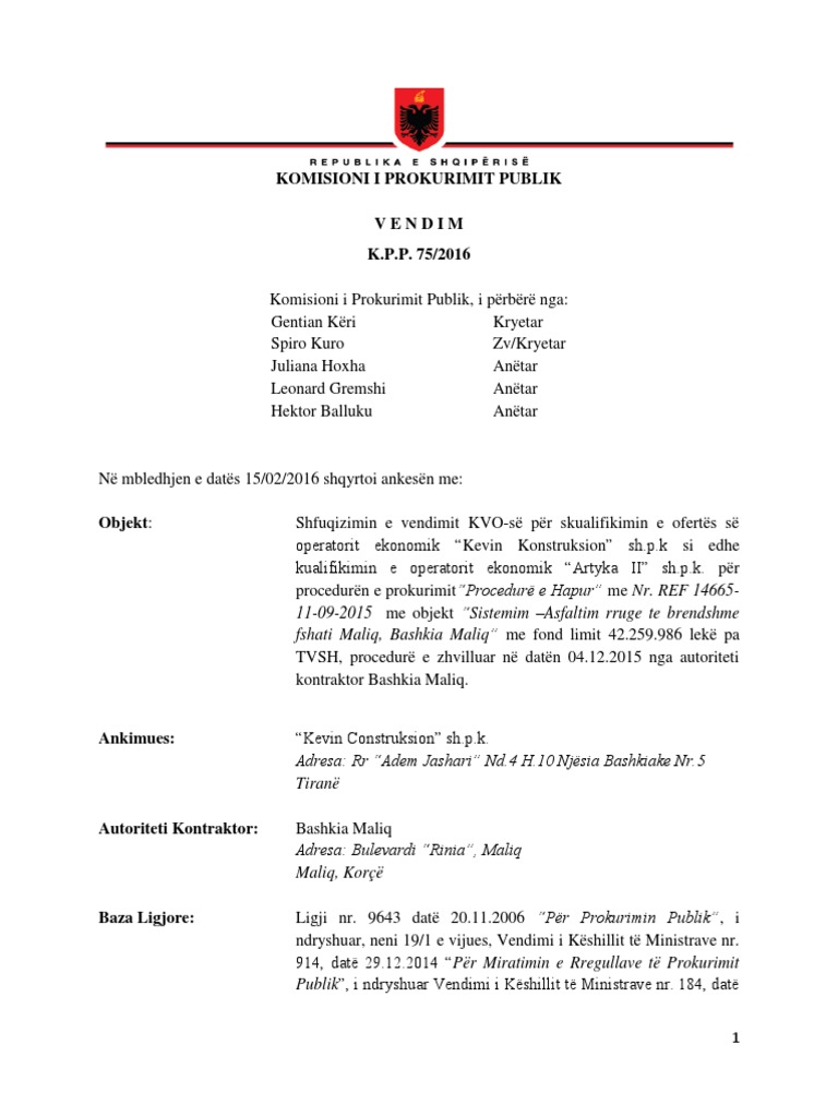 Vendim NR 37 | PDF
