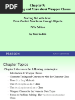 Text Processing and More About Wrapper Classes