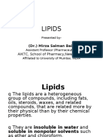 Lipids: Classification, Structure and Functions