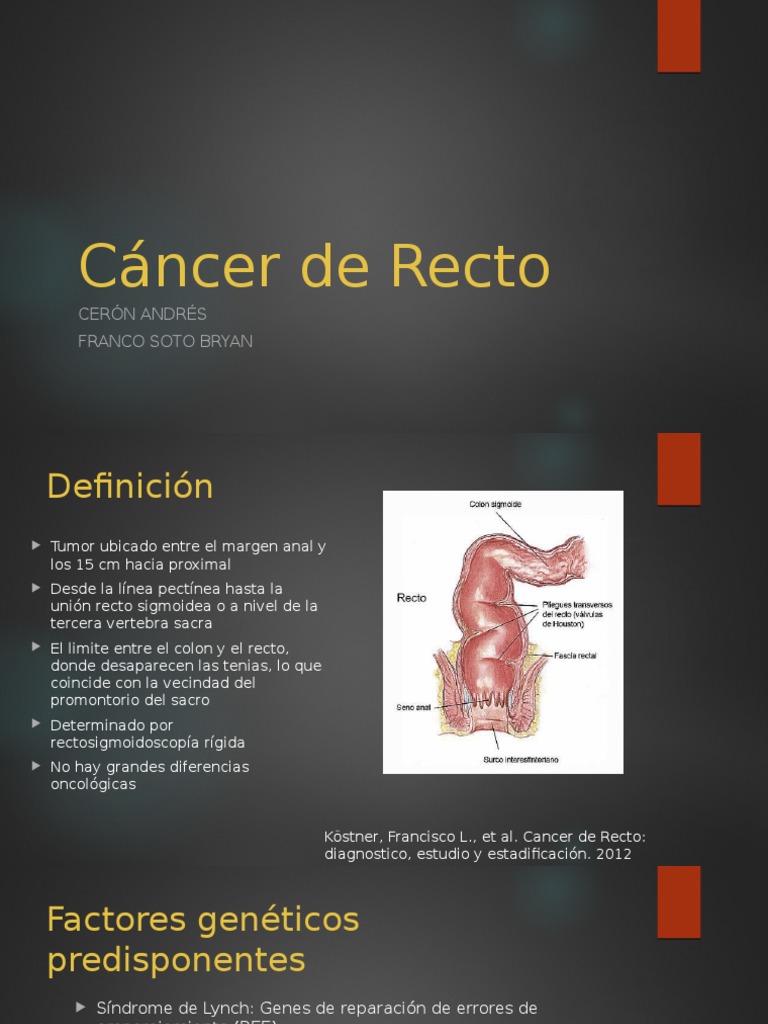 Cáncer de Recto: Diagnóstico y Tratamiento | PDF | Cáncer colonrectal ...