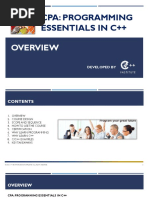 CPA Programming Essentials in C++ Overview PDF