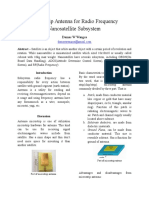 Microstrip Antenna For Radio Frequency Nanosatellite Subsystem (English Version)