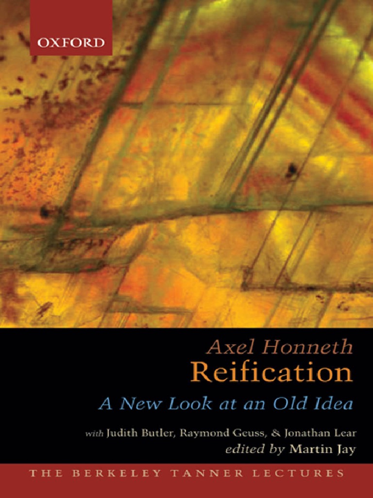 Reification | PDF | Frankfurt School | Jürgen Habermas
