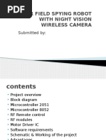 War Field Spying Robot With Night Vision Wireless Camera: Submitted by