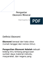 Pengantar Ekonomi Mineral