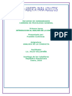 Primera Tarea de Análisis de La Conducta,