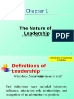 Chapter 1 The Nature of Leadership