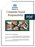 Corporate Social Responsibility: Report On