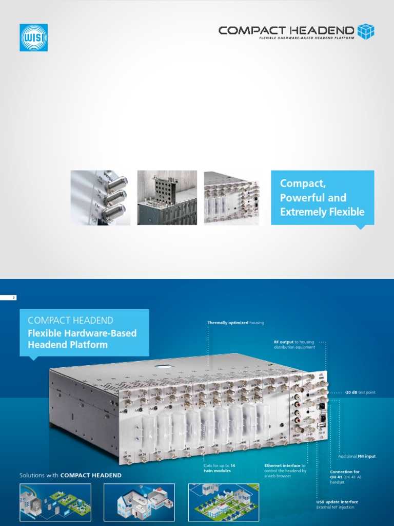 WISI Compact Headend System Overview | PDF | Forward Error Correction ...