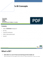 Introduction To BI Concepts