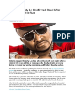 Rapper Shawty Lo Confirmed Dead After Gruesome Hit