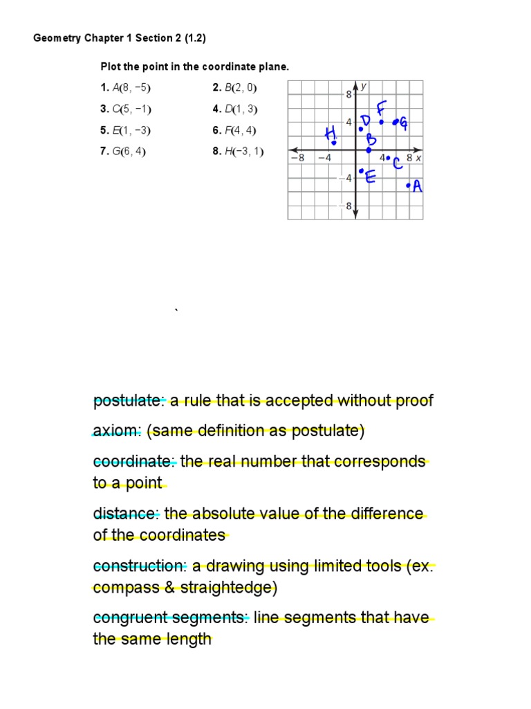 Coordinate Plane and Congruence Basics | PDF | Teaching Methods & Materials