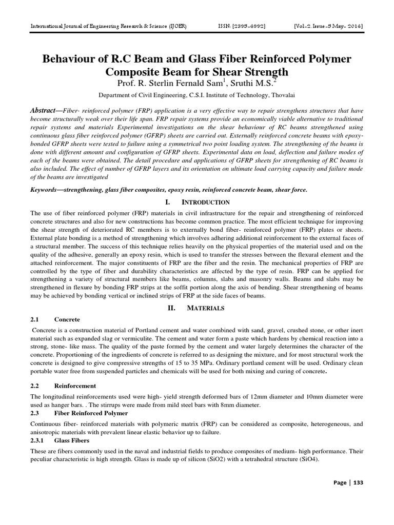 Engineering Journal Behaviour of R.C Beam and Glass Fiber Reinforced ...