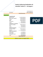 Family Gathering Revenue and Expense Report