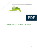 Memoria y Cuenta Minamb 2005