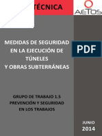 AETOS WG 1 5 Seguridad y Salud en Obras Subterraneas JORNADA 17 de JUNIO