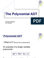 The Polynomial ADT: by Karim Kaddoura For CS146-6