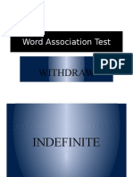 4 Word Association Test