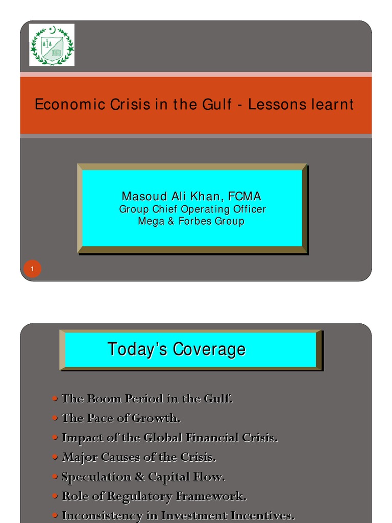 MAK Gulf Economic Crisis ICAP | PDF