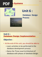 Lecture 6 - Database Design Process PDF