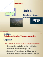 Lecture 6 - Database Design Process PDF