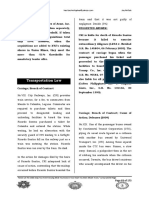 Transportation Law: Mercantile Law Q&As (2007-2013)