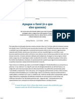 Apague o Farol (É o Que Eles Querem) - Artigos - Gazeta Do Povo