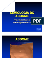 Semiologia Exame Abdome