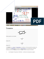 Termistor sensor